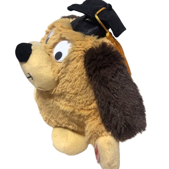 KCare Graduation Plush Stuffed Dog Animated Spins Sings We're Gonna Celebrate - Picture 2 of 8